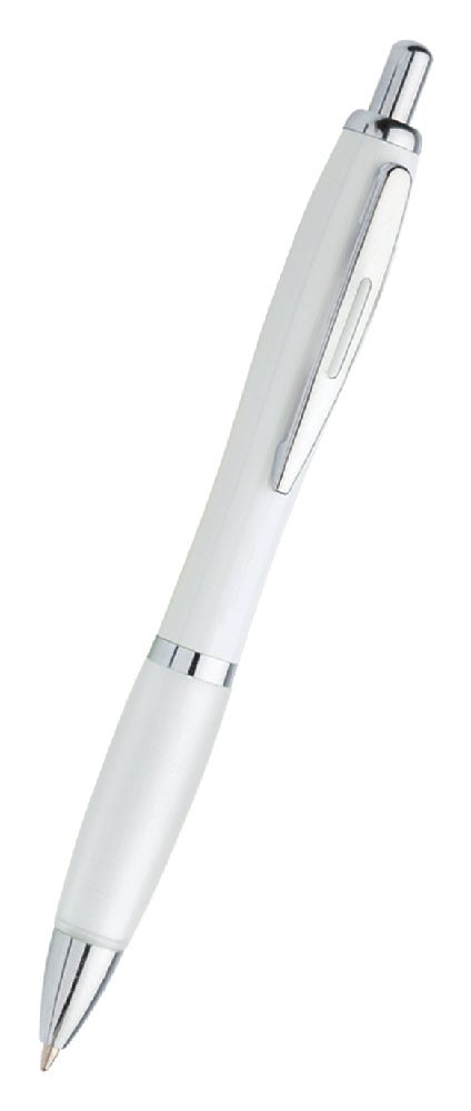 PENNA "ILENIA"FUSTO BIANCO CLIP MET.