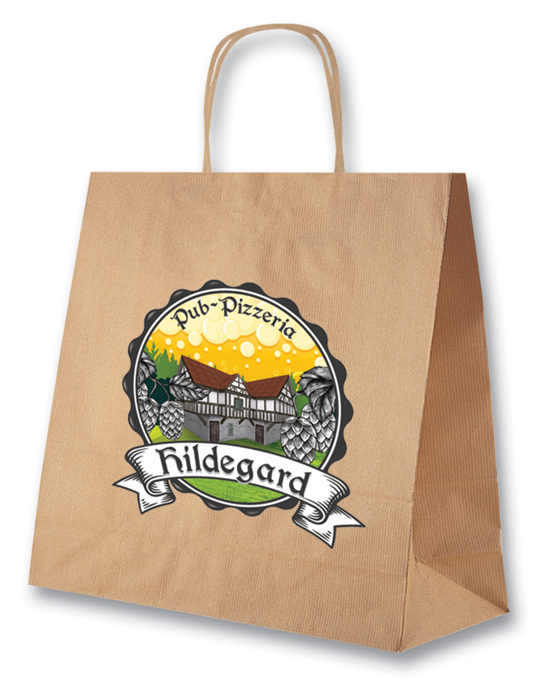SHOPPER MANICA RITORTA IN CARTA CM.22x12x29