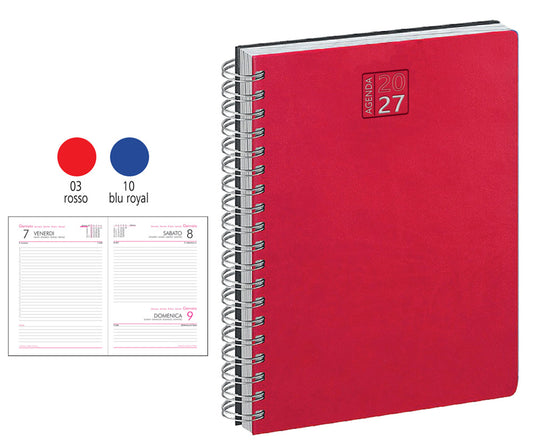 AGENDA IN P.U. TERM.TE SPIRALATA INT.17X24 GIORNALIERA