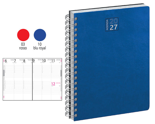 AGENDA IN P.U. TERM.TE SPIRALATA INT.17X24 SETTIMANALE