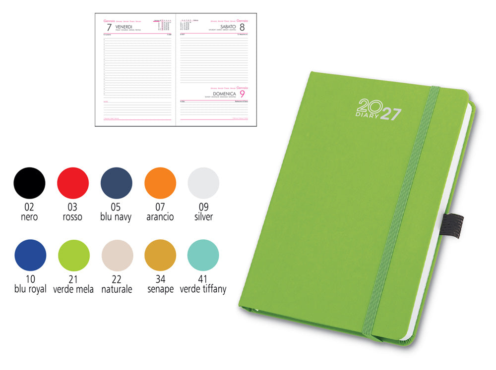 AGENDA IN P.U. C/ELASTICO INT.9X14 GIORNALIERO