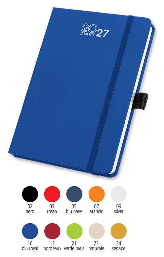 AGENDA IN P.U. TERMO. C/ELASTICO INT.12,5x17,5 GIORN.