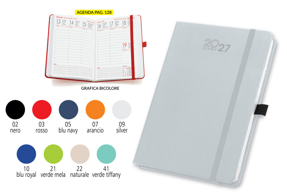 AGENDA IN P.U. TERM. C/ELASTICO INT.9x14 SETTIM.LE