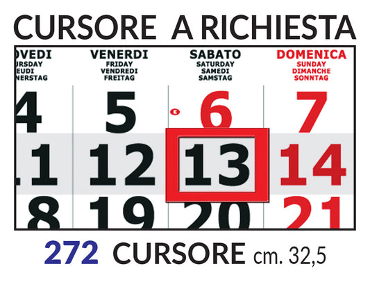 CURSORE SEGNAGIORNO RIGIDO
