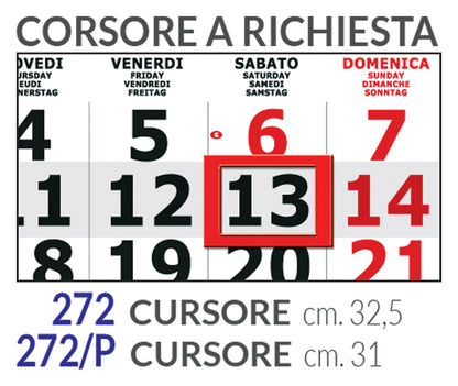CURSORE SEGNAGIORNO RIGIDO