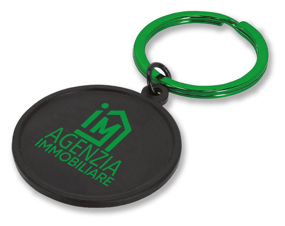 P/CHIAVI IN METALLO BLACK ROUND
