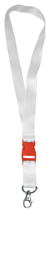 LAYNARD/PORTABADGE BIANCO-spessore 1mm.-CM.93x2