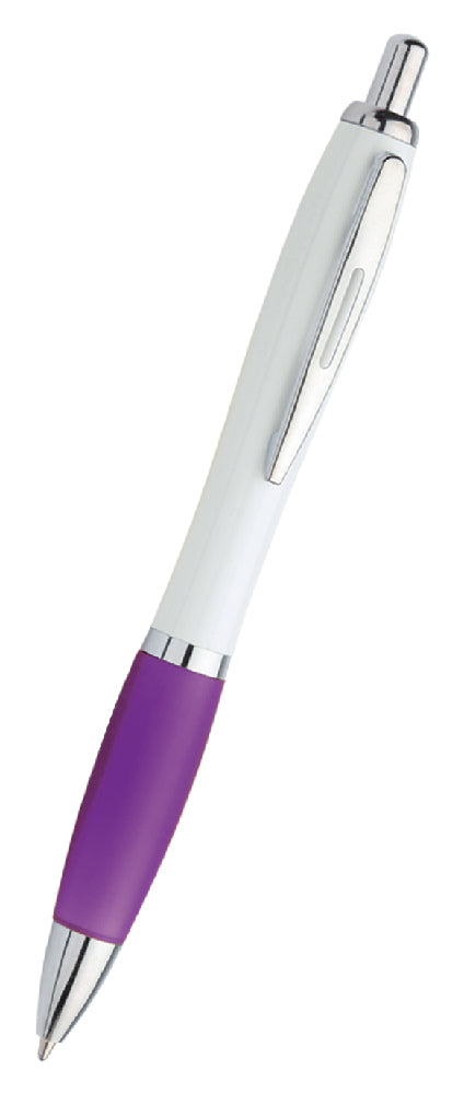 PENNA "ILENIA"FUSTO BIANCO CLIP MET.