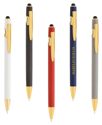 PENNA"MARYLIN GOLD"METALLO E RUBBER-TOUCH