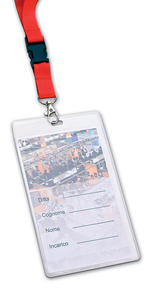 PORTABADGE IN PVC CRISTAL CM.11,5x19,3