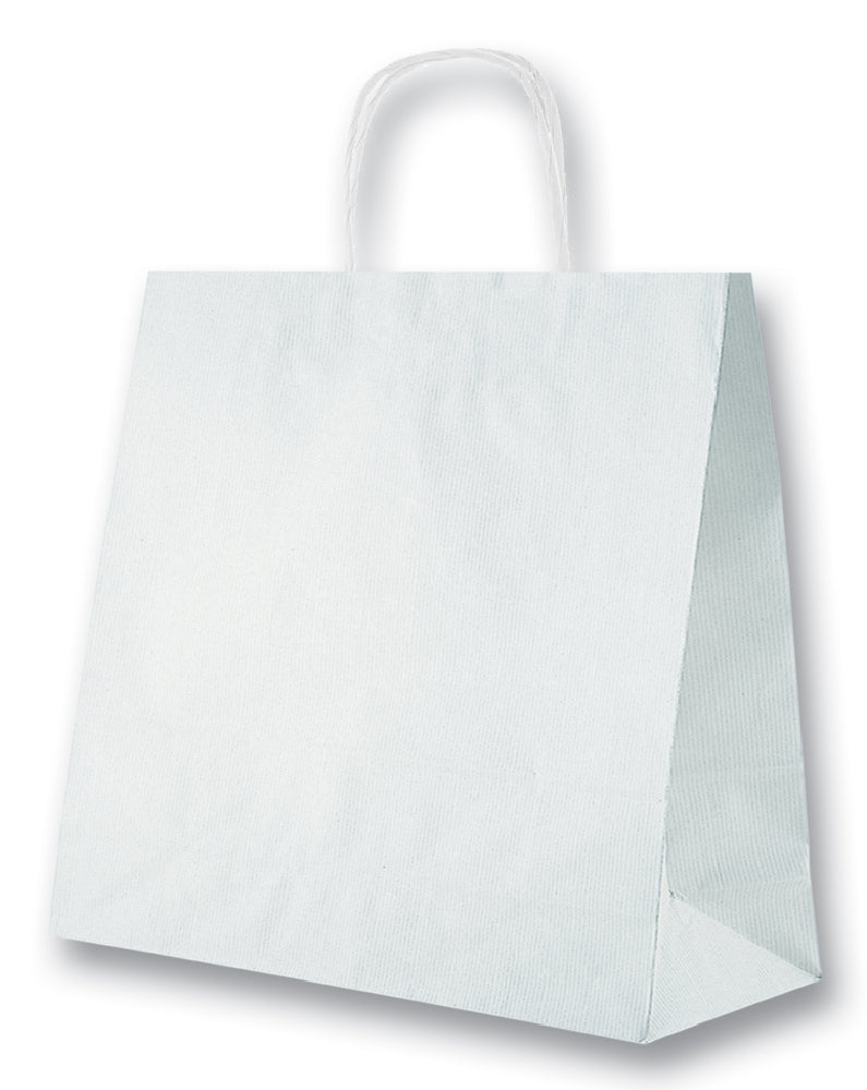 SHOPPER MANICA RITORTA IN CARTA KRAFT CM.26x13x41