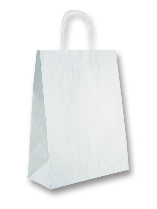 SHOPPER MANICA RITORTA IN CARTA KRAFT CM.18x8x24