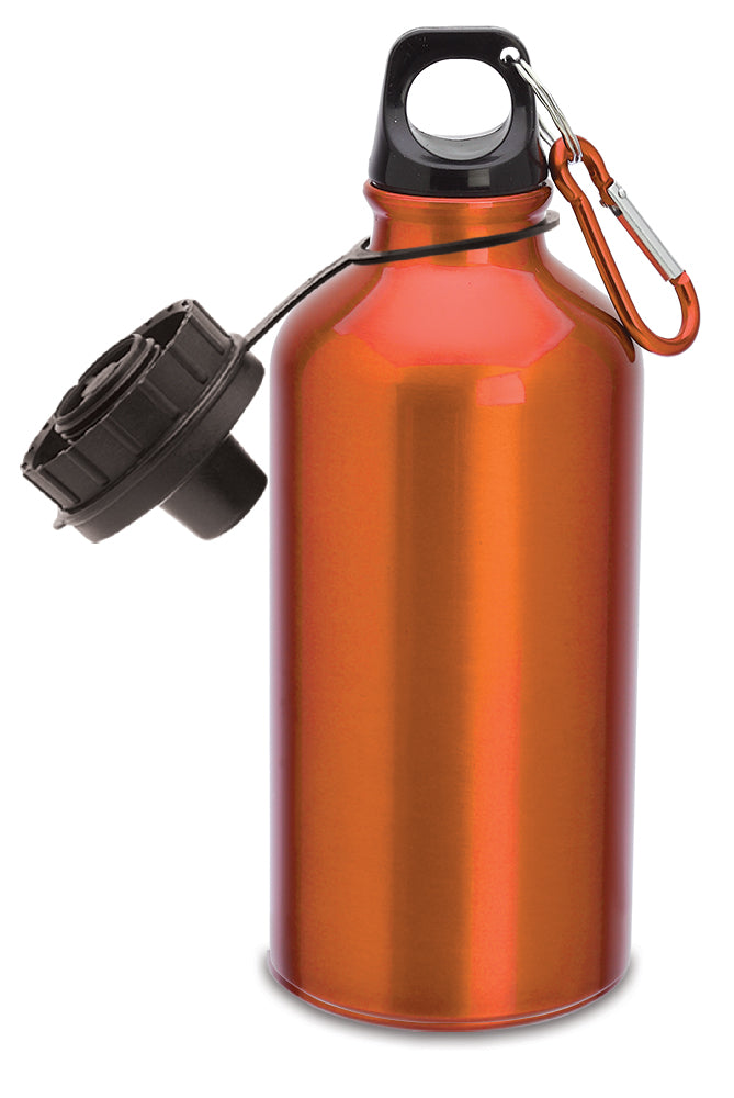 BORRACCIA ALLUMINIO 400ML C/MOSCHETTONE