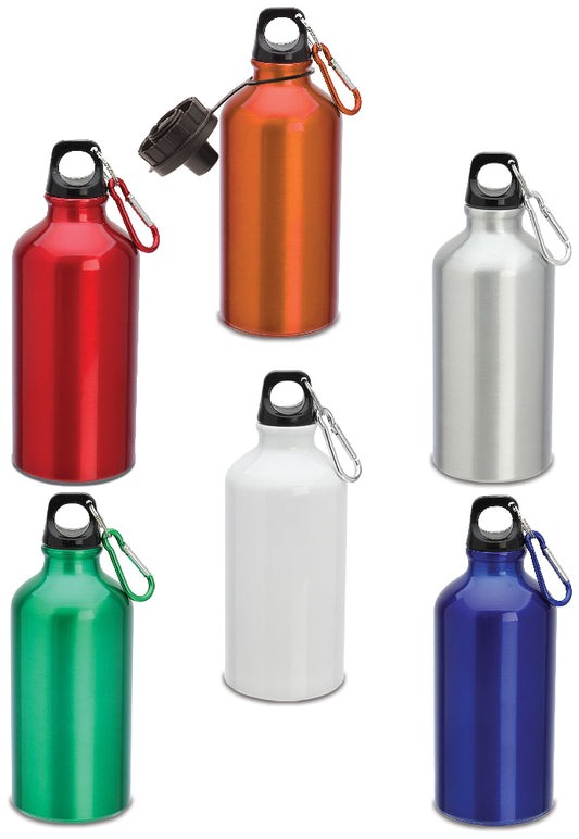 BORRACCIA ALLUMINIO 400ML C/MOSCHETTONE