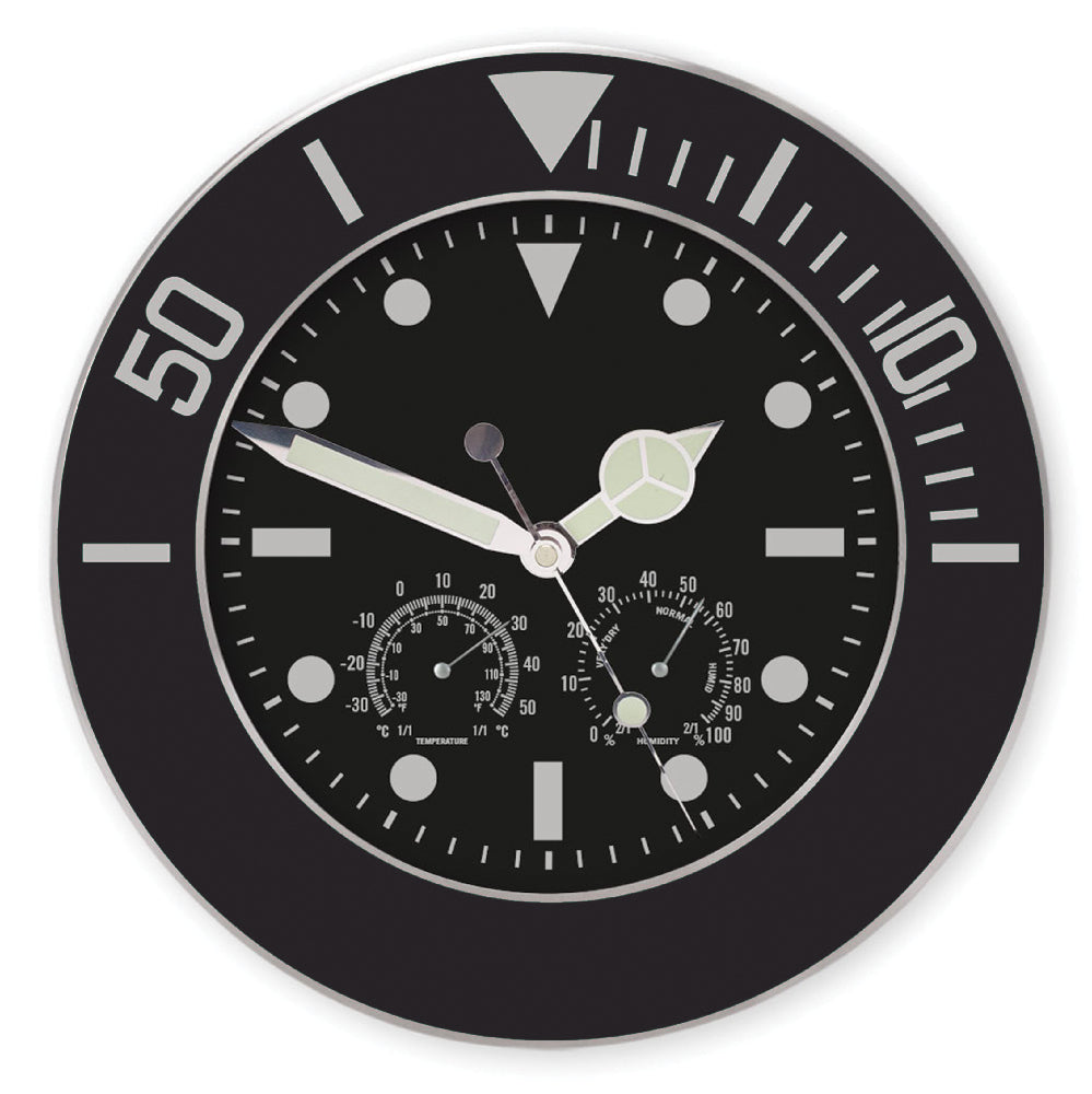 OROLOGIO+TERMOMETR+IGROMETRO DA MURO CIRC.
