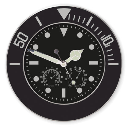 OROLOGIO+TERMOMETR+IGROMETRO DA MURO CIRC.