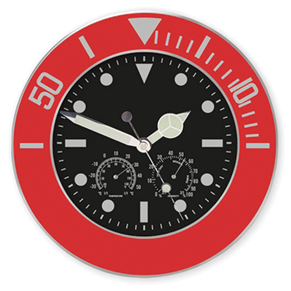OROLOGIO+TERMOMETR+IGROMETRO DA MURO CIRC.