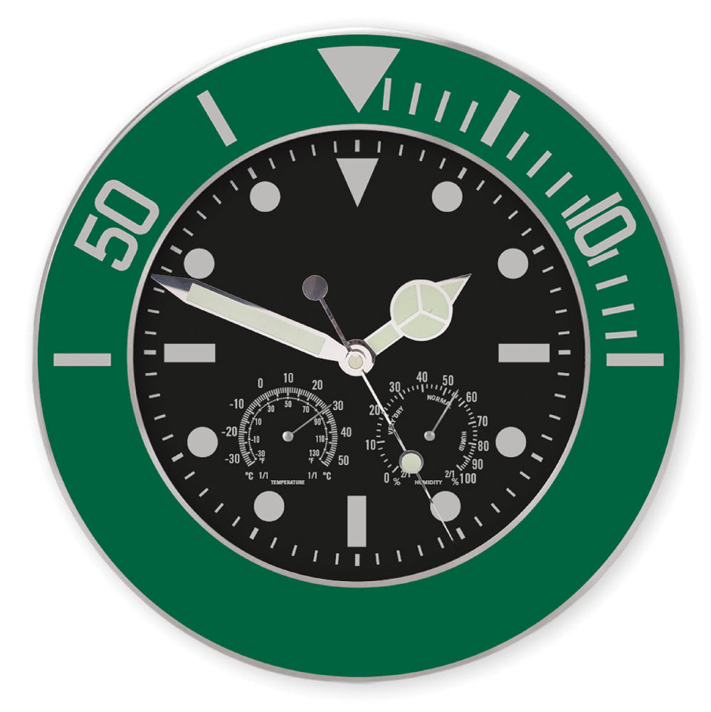 OROLOGIO+TERMOMETR+IGROMETRO DA MURO CIRC.