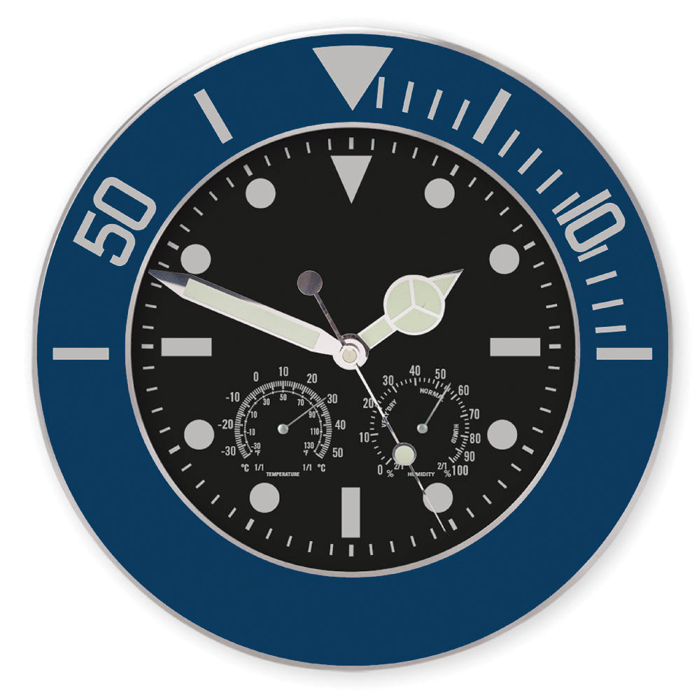 OROLOGIO+TERMOMETR+IGROMETRO DA MURO CIRC.