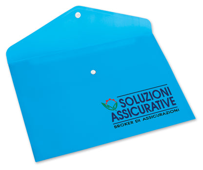 BUSTA P/DOCUMENTI PVC TRASP.C/BOTTONE A5