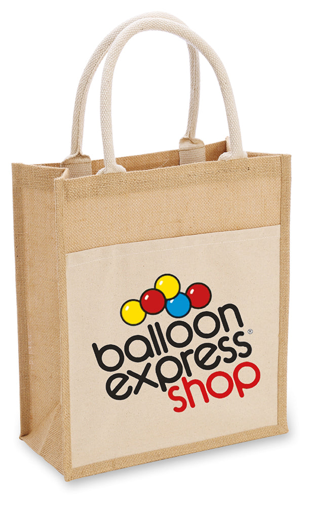 BORSA YUTA CON TASCA COTONE 30X35X14