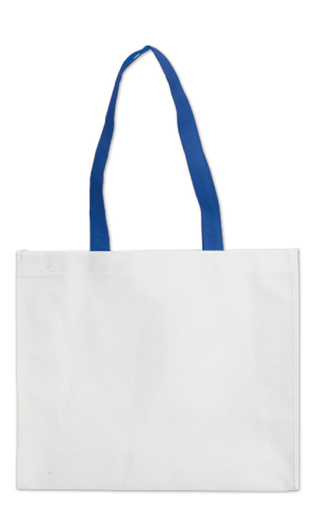 BORSA BIANCA TNT CM.40x35x12 MANICI COLORATI LUNGHI