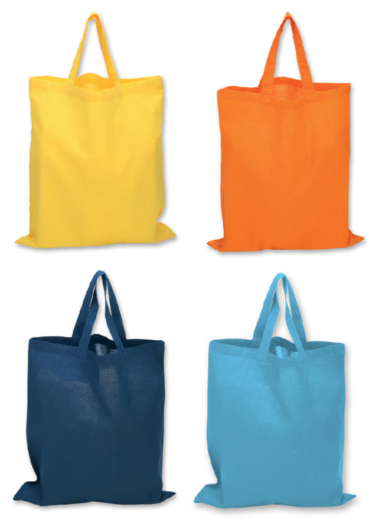 BORSA COTONE COLORATO 135GR.CM.38x42 MANICI CORTI