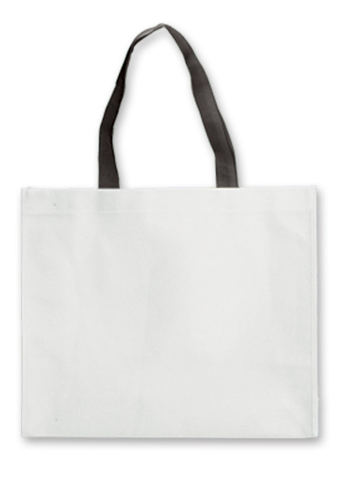 BORSA BIANCA TNT MANICICOLORATI CM.40x35x12