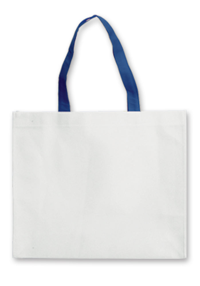 BORSA BIANCA TNT MANICICOLORATI CM.40x35x12