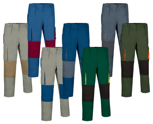 PANTALONE DA LAVORO "DARKO" MULTITASCHE 220GR