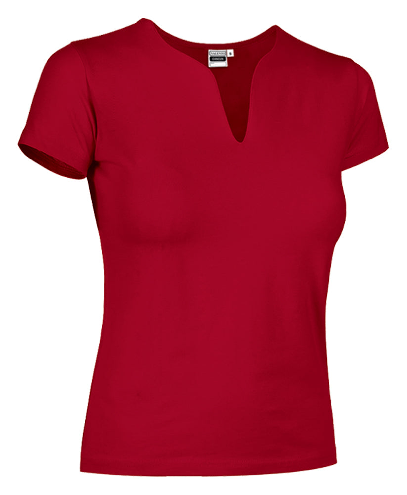 T-SHIRT LADY TROPICAL COTONE COLORATO 190GR