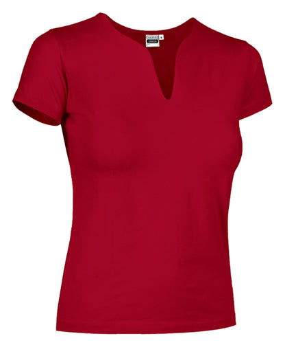 T-SHIRT LADY TROPICAL COTONE COLORATO 190GR
