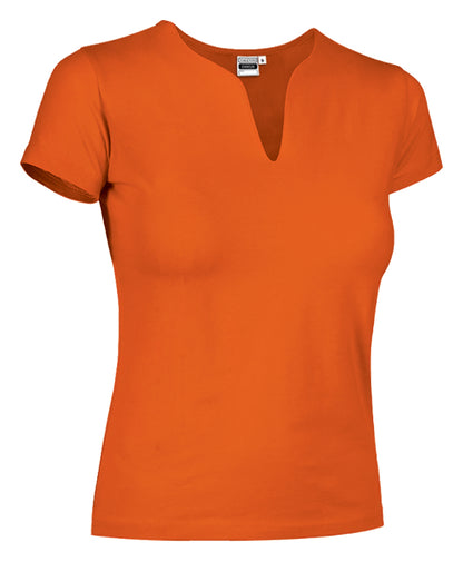 T-SHIRT LADY TROPICAL COTONE COLORATO 190GR