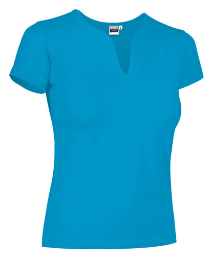 T-SHIRT LADY TROPICAL COTONE COLORATO 190GR