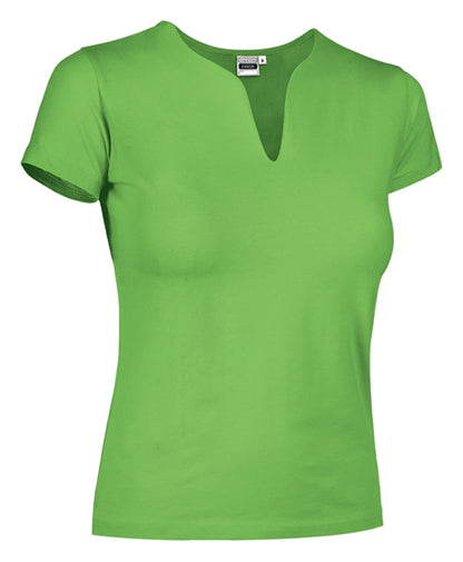 T-SHIRT LADY TROPICAL COTONE COLORATO 190GR