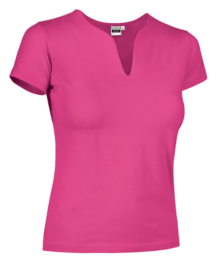 T-SHIRT LADY TROPICAL COTONE COLORATO 190GR