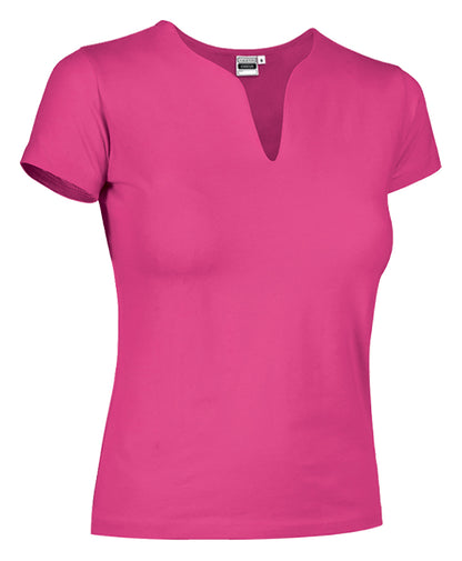 T-SHIRT LADY TROPICAL COTONE COLORATO 190GR