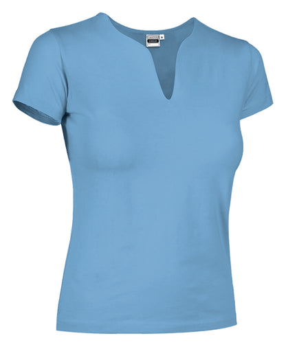T-SHIRT LADY TROPICAL COTONE COLORATO 190GR
