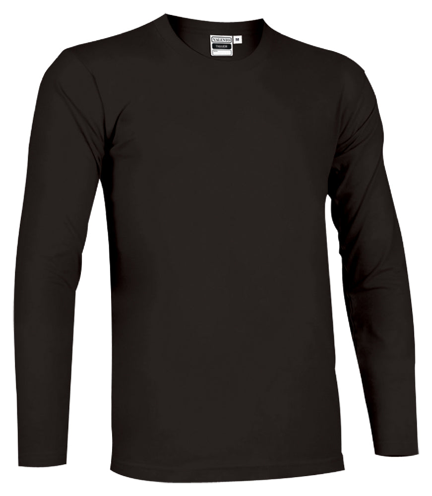 T-SHIRT ADULTI MANICA LUNGA COTONE COLORATO 160GR/MQ