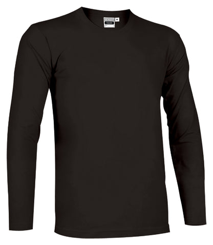 T-SHIRT ADULTI MANICA LUNGA COTONE COLORATO 160GR/MQ