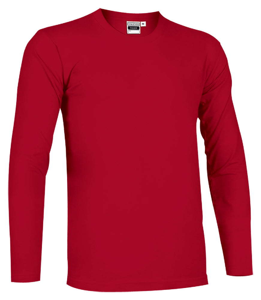 T-SHIRT ADULTI MANICA LUNGA COTONE COLORATO 160GR/MQ