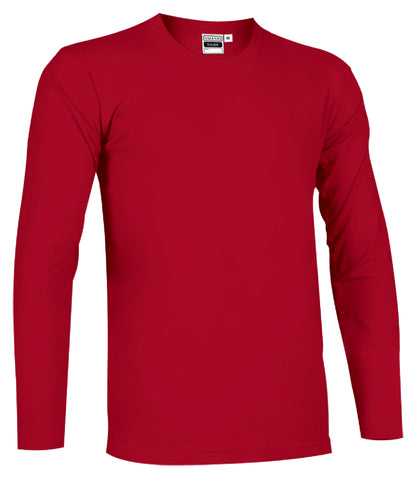 T-SHIRT ADULTI MANICA LUNGA COTONE COLORATO 160GR/MQ
