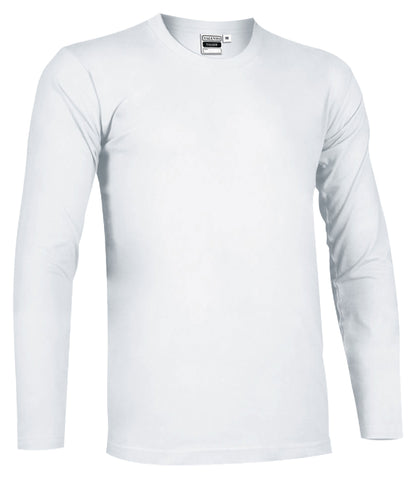 T-SHIRT ADULTI MANICA LUNGA COTONE COLORATO 160GR/MQ
