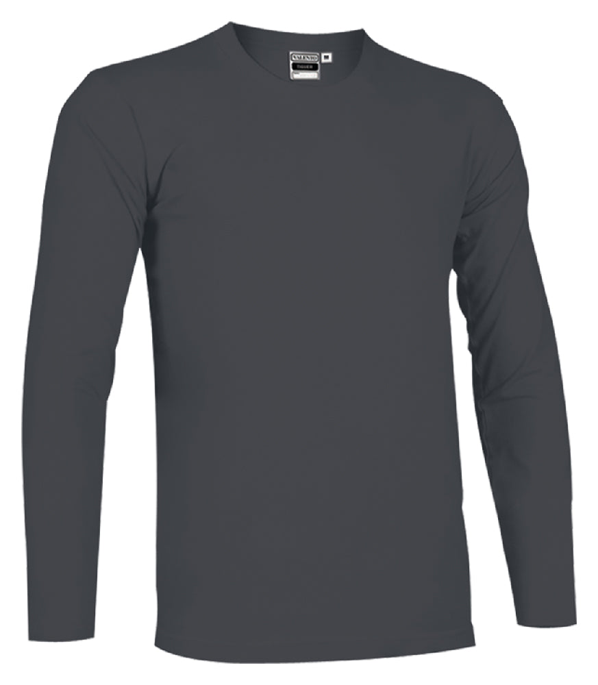T-SHIRT ADULTI MANICA LUNGA COTONE COLORATO 160GR/MQ