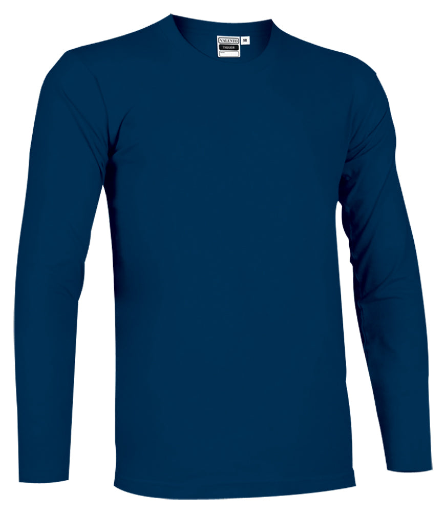 T-SHIRT ADULTI MANICA LUNGA COTONE COLORATO 160GR/MQ