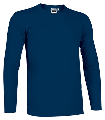 T-SHIRT ADULTI MANICA LUNGA COTONE COLORATO 160GR/MQ