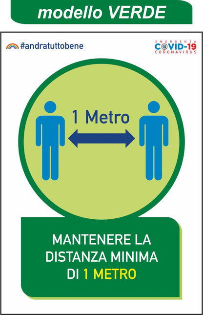 SEGNALETICA DI SICUREZZA - ADESIVO DA VETRATA cm.25x35